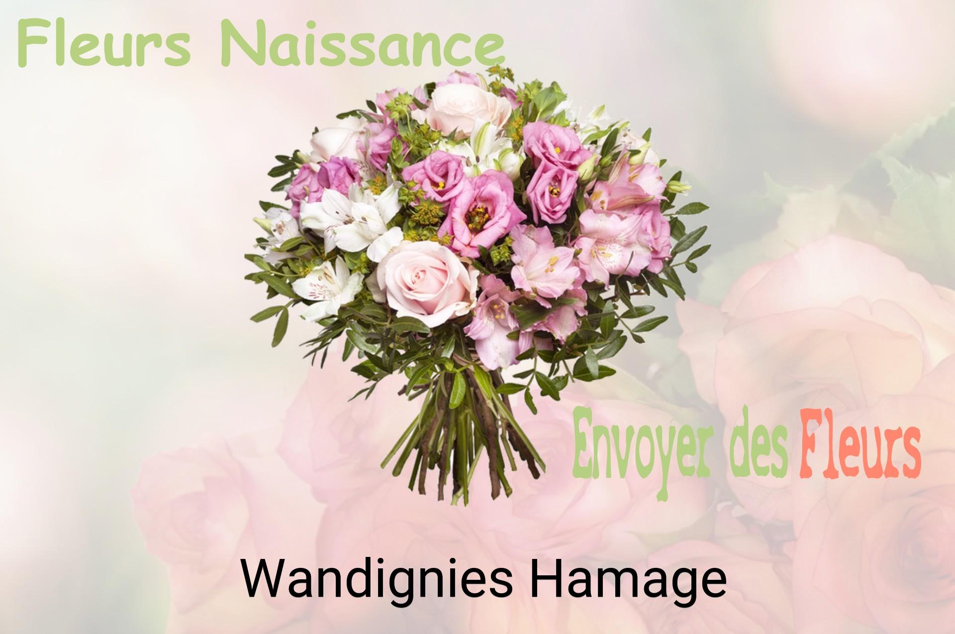 Bouquet de fleurs de naissance livré à Wandignies-Hamage